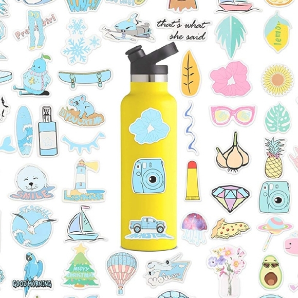 70pcs VSCO Girl Pack Set Scrunchie Sticker Shell - Picture 6 of 8